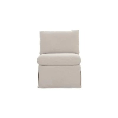 Fable Beige Slipcover Dining Slipper Chair