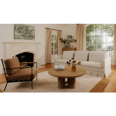 Pellicano Beige Stripe Sofa