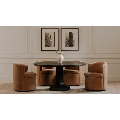 Dane Heritage Pink Swivel Dining Chair