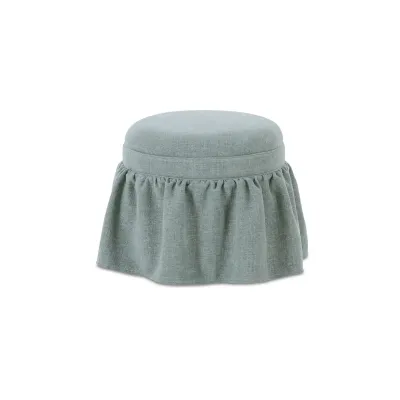 Heidi Light Blue Storage Ottoman