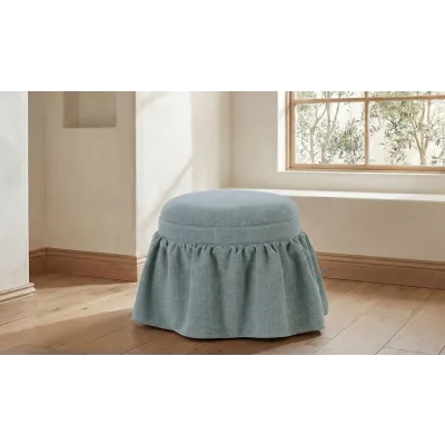 Heidi Light Blue Storage Ottoman