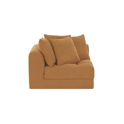 Davie Golden Yellow Corner Chair