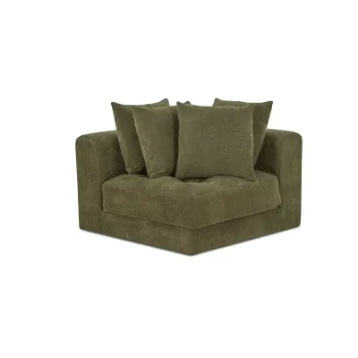 Davie Olive Corner Chair