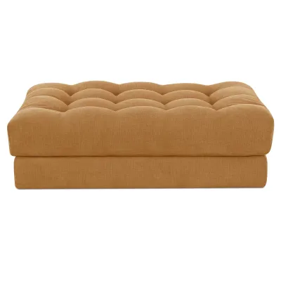 Davie Golden Yellow Ottoman
