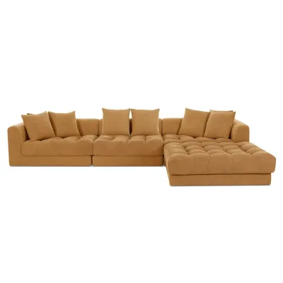 Davie Golden Yellow Lounge Modular Sectional