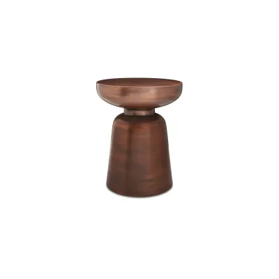 Arthur Antique Copper Accent Table