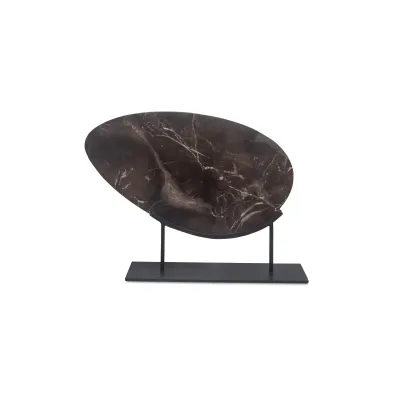 Galen Saint Laurent Brown Marble Sculpture