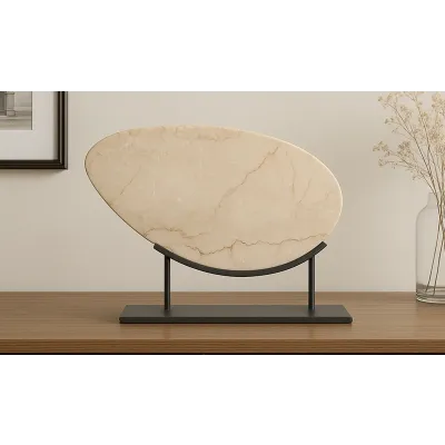 Galen Botticino Beige Marble Sculpture