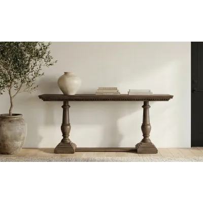 Everson Brown Console Table