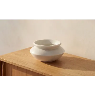 Romano White Marble Vessel