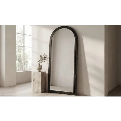 Hughes Iron Grey Floor Mirror