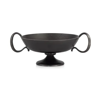 Floris Black Cast Aluminum Decorative Bowl