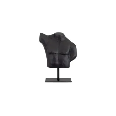 Victor Aged Black Cast Alumiinum Sculpture