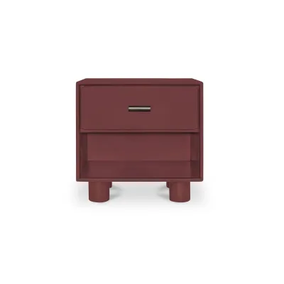 Jolene Deep Red Nightstand