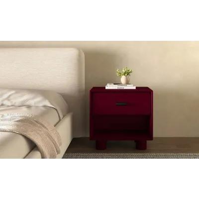 Jolene Deep Red Nightstand
