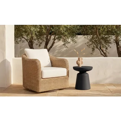 Ruth Black Outdoor Side Table