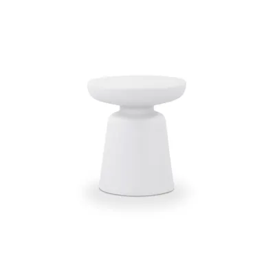 Ruth White Outdoor Side Table