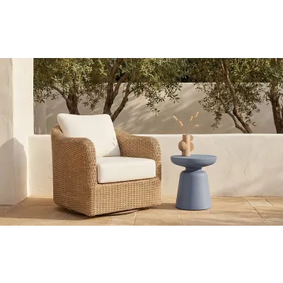 Ruth Blue Outdoor Side Table