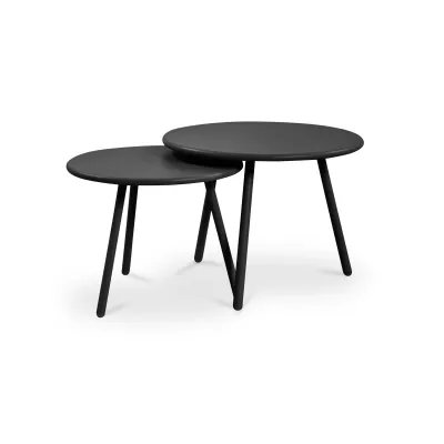Kari Black Outdoor Nesting Coffee Table