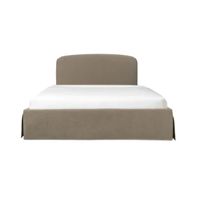 Joan Light Taupe Storage Bed