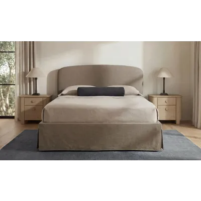 Joan Light Taupe Storage Bed