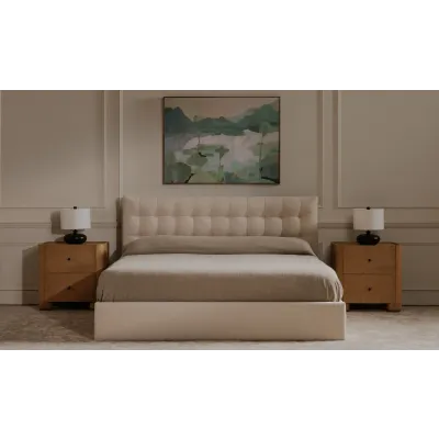 Sebastion Cream Storage Bed