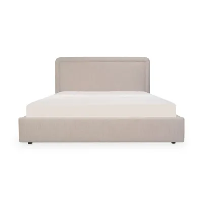 Simon Flecked Beige Storage Bed