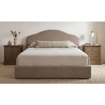 Maggie Taupe Storage Bed