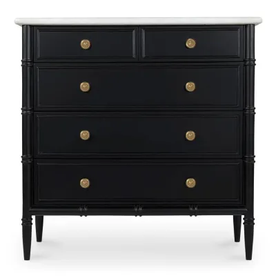 Eleanor 5 Drawer Chest Black