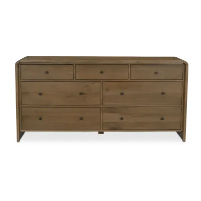 Riley Oak 7 Drawer Dresser