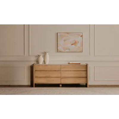Lane Natural 6 Drawer Dresser