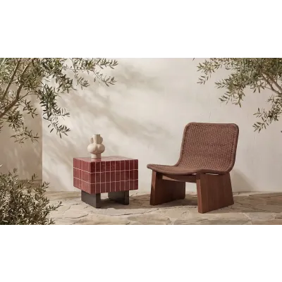Farren Brown Outdoor Side Table