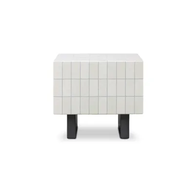 Farren Cream Outdoor Side Table