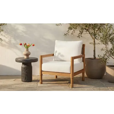 Nia Charcoal Outdoor Side Table