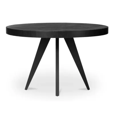 Parq Round Dining Table Black