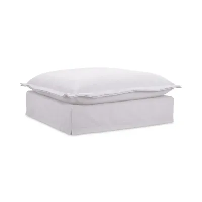Olivia Ottoman White