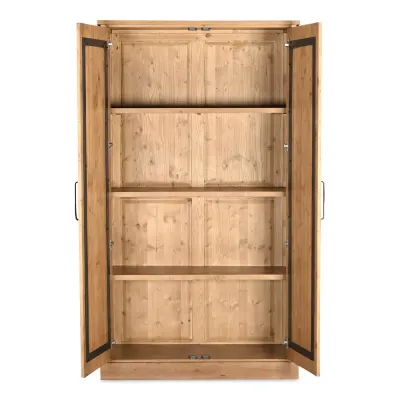 Tade Tall Cabinet Honey Pine