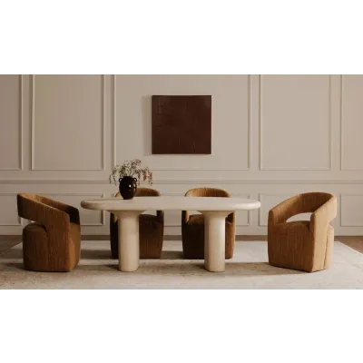 Warby Beige Outdoor Dining Table