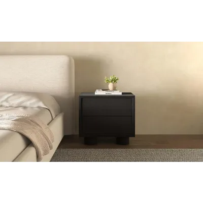 Marcelle Black Nightstand