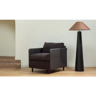 Teller Warm Black Accent Chair