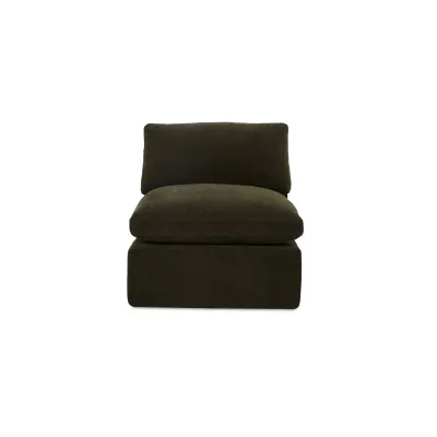 Cates Dark Green Slipper Chair