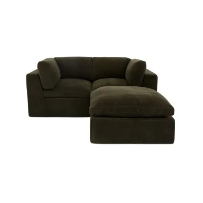 Cates Dark Green Nook Modular Sectional