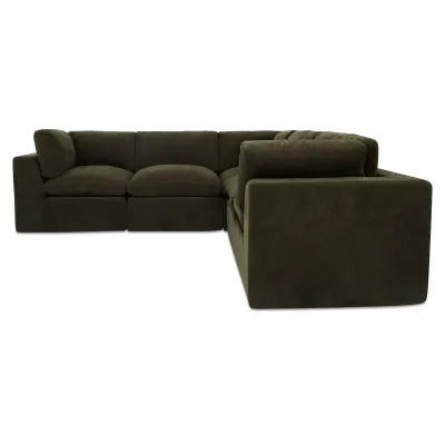 Cates Dark Green Classic L Modular Sectional