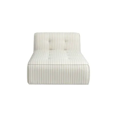 Sunseeker Brown Stripe Outdoor Chaise