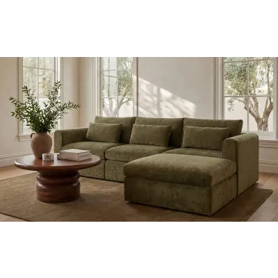 Swift Dark Green Storage Ottoman
