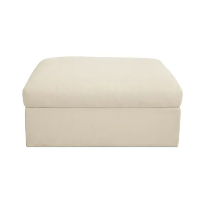 Swift Light Beige Storage Ottoman
