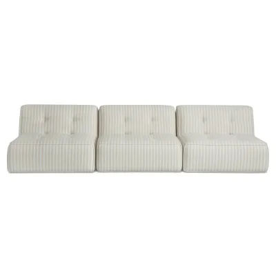 Sunseeker Brown Stripe 3 Piece Outdoor Sofa
