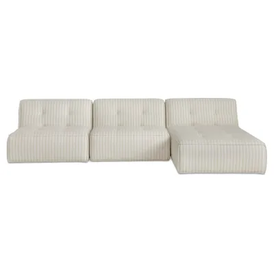Sunseeker Brown Stripe 3 Piece Outdoor Lounge
