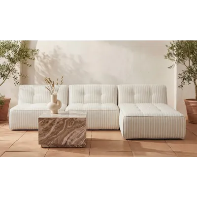 Sunseeker Brown Stripe 3 Piece Outdoor Lounge