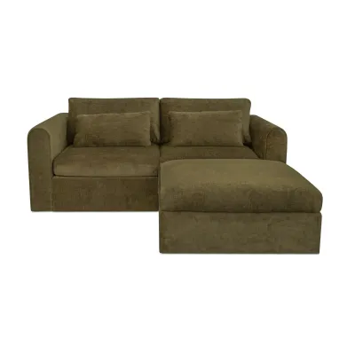 Swift Dark Green Nook Modular Sectional
